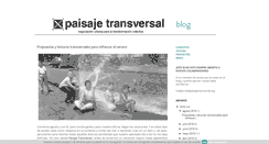 Desktop Screenshot of paisajetransversal.org