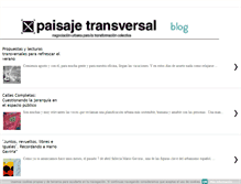 Tablet Screenshot of paisajetransversal.org